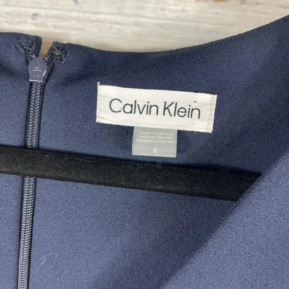 Calvin Klein Jumpsuit Womens Navy Blue Sleeveless - Picture 7 of 8